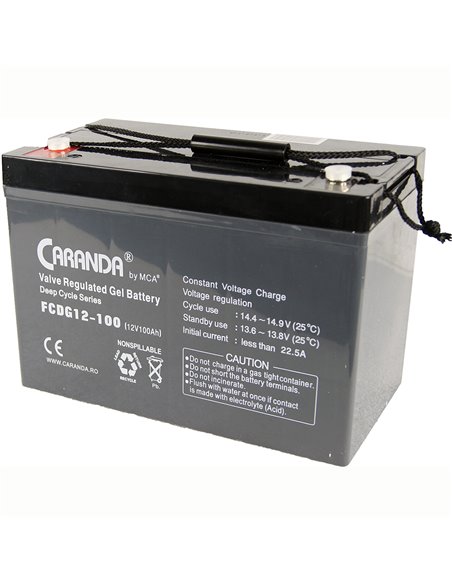 CARANDA FCD Deep Cycle Gel 12V 100Ah