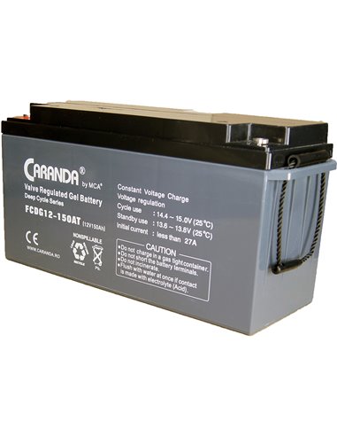 CARANDA FCD Deep Cycle Gel 12V 150Ah