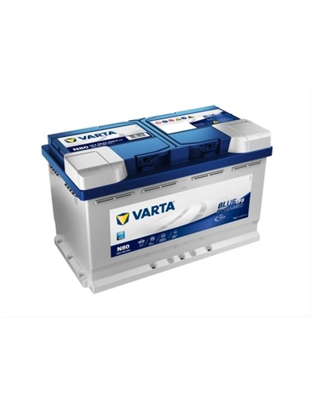 VARTA START-STOP EFB 12V 80Ah 800A - Borna Normala (dreapta +)