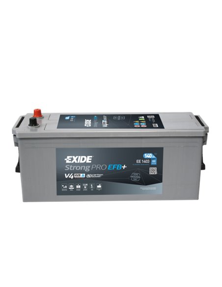 EXIDE StrongPRO EFB+ 12V 140Ah 800A - Borna Tip camion