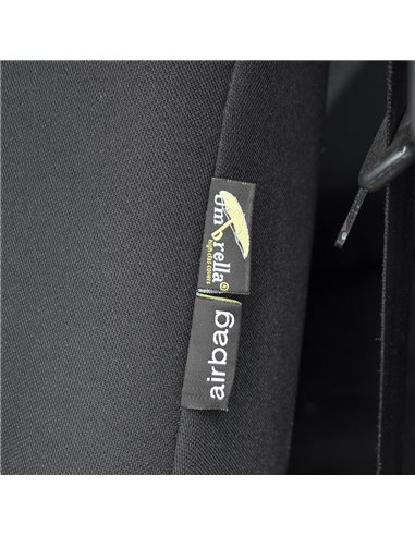 SET HUSE SCAUN UMBRELLA PENTRU VOLKSWAGEN CC 2009- (BANCHETA FRACTIONATA) CU TETIERE SPATE IN FORMA DE L