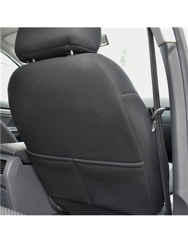 SET HUSE SCAUN UMBRELLA PENTRU VOLKSWAGEN CC 2009- (BANCHETA FRACTIONATA) CU TETIERE SPATE IN FORMA DE L