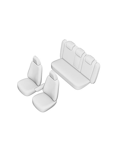 SET HUSE SCAUN UMBRELLA PENTRU VOLKSWAGEN CC 2009- (BANCHETA FRACTIONATA) CU TETIERE SPATE IN FORMA DE L