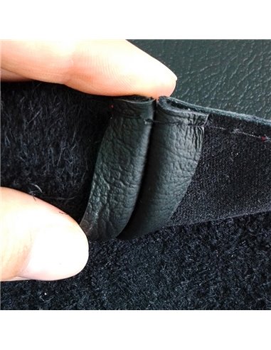 HUSA VOLAN CU SNUR PIELE NATURALA MULTI LINE NEGRU 39-41 CM