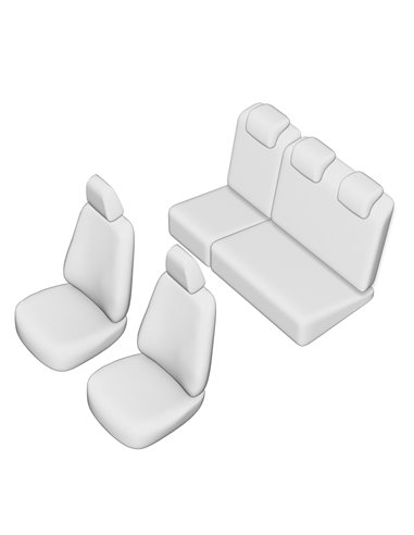 SET HUSE SCAUN UMBRELLA PENTRU DACIA LOGAN 2 (2012-2020) (BANCHETA FRACTIONATA)