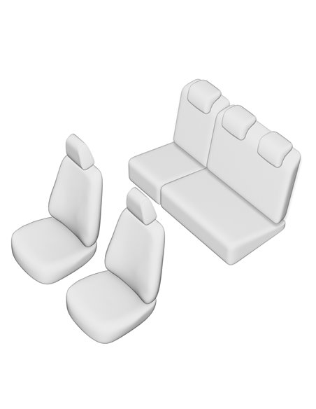 SET HUSE SCAUN UMBRELLA PENTRU DACIA LOGAN 2 (2012-2020) (BANCHETA FRACTIONATA)