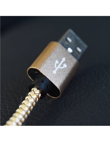 CABLU DATE INCARCARE USB LA TYPE-C 1M 2A GOLD