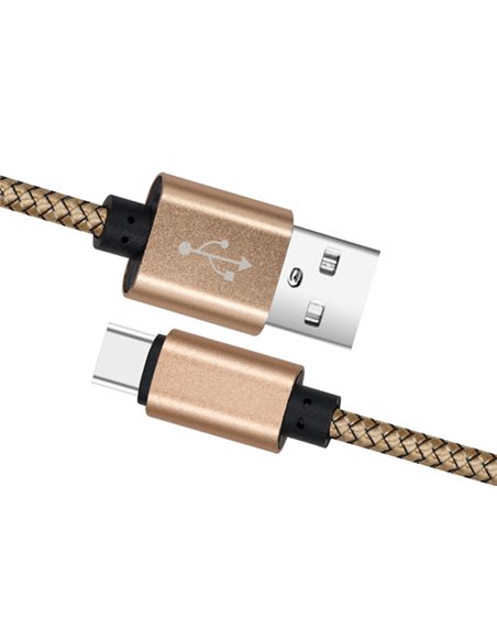 CABLU DATE INCARCARE USB LA TYPE-C 1M 2A GOLD