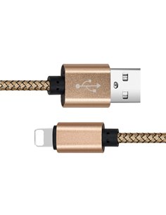 CABLU DATE INCARCARE USB LA LIGHTNING 1M 2A GOLD
