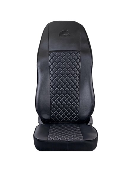 SET HUSE SCAUN TRUCK UMBRELLA PENTRU VOLVO EURO 5 PIELE ECOLOGICA NEAGRA