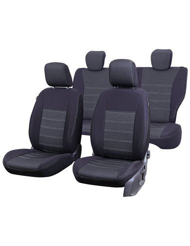SET HUSE SCAUN UMBRELLA PENTRU DACIA DUSTER 2018 (BANCHETA FRACTIONATA) CU TETIERE SPATE IN FORMA DE L