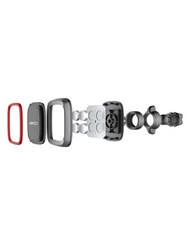 SUPORT TELEFON MAGNETIC AUTO CU FIXARE IN GRILA DE VENTILATIE SI ROTATIE 360