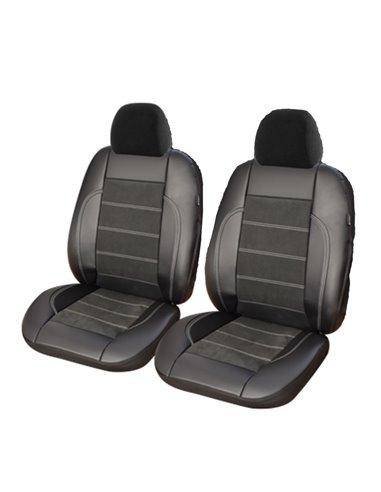 HUSE SCAUN EXCLUSIVE LEATHER & ALCANTARA-SET 2 BUC