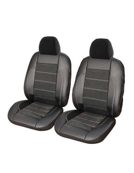 HUSE SCAUN EXCLUSIVE LEATHER & ALCANTARA-SET 2 BUC