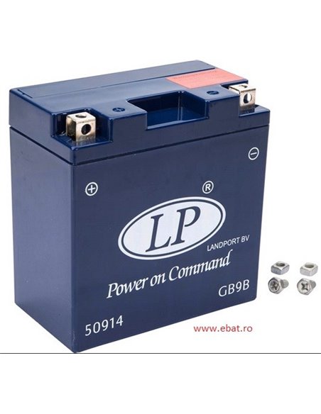 LANDPORT GEL Power on Command - moto 12V 10Ah - Borna Inversa (stanga +)
