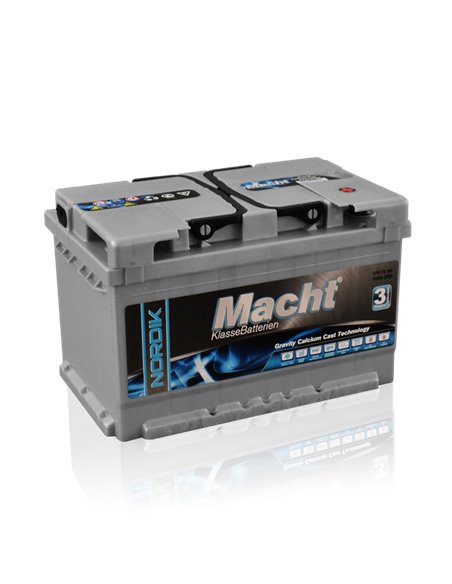 MACHT NORDIK 12V 72Ah 700A - Borna Normala (dreapta +)