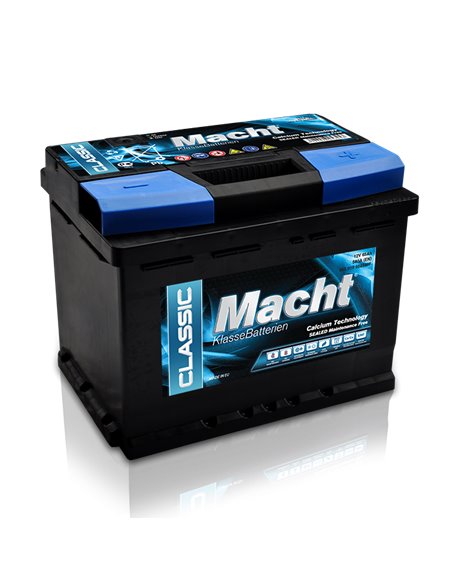 MACHT CLASSIC 12V 65Ah 580A - Borna Normala (dreapta +)