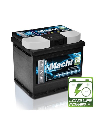 MACHT SILVER POWER 12V 55Ah 560A - Borna Normala (dreapta +)