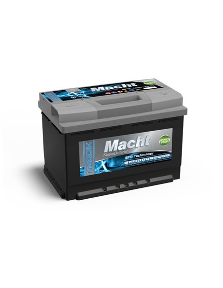 MACHT NORDIK EFB 12V 60Ah 560A - Borna Normala (dreapta +)