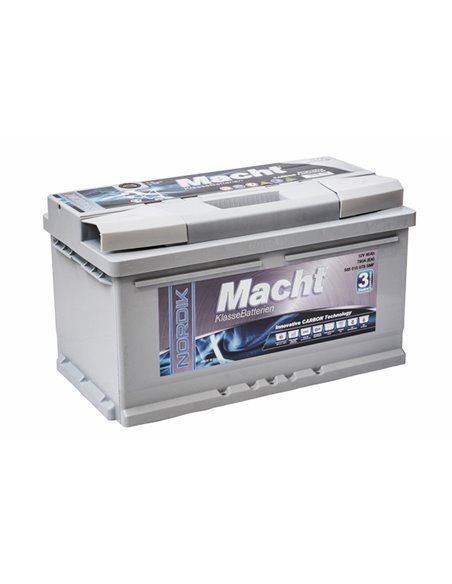MACHT NORDIK 12V 85Ah 780A - Borna Normala (dreapta +)
