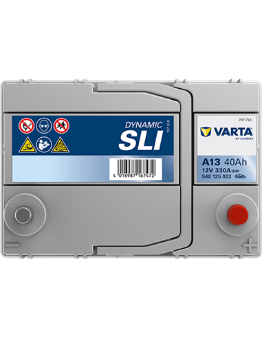 VARTA DYNAMIC SLI A13 12V 40Ah 330A - Borna Normala (dreapta +)