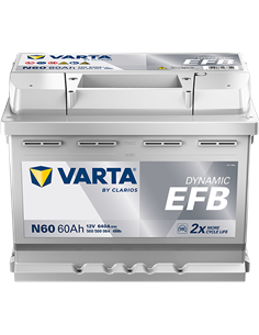 VARTA DYNAMIC EFB N60 12V 60Ah 640A - Borna Normala (dreapta +)