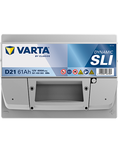 VARTA DYNAMIC SLI D21 12V 61Ah 600A - Borna Normala (dreapta +)