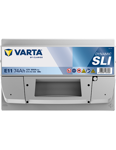 VARTA DYNAMIC SLI E11 12V 74Ah 680A - Borna Normala (dreapta +)