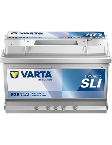VARTA DYNAMIC SLI E38 12V 74Ah 750A - Borna Normala (dreapta +)