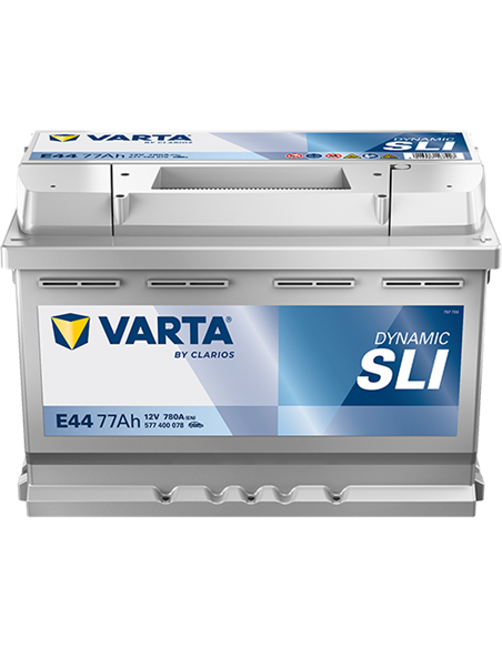 VARTA DYNAMIC SLI E44 12V 77Ah 780A - Borna Normala (dreapta +)