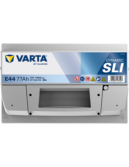 VARTA DYNAMIC SLI E44 12V 77Ah 780A - Borna Normala (dreapta +)