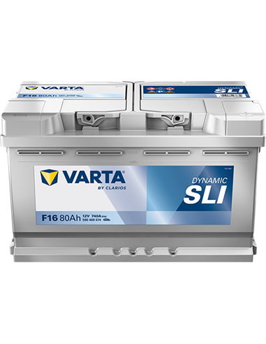 VARTA DYNAMIC SLI F16 12V 80Ah 740A - Borna Normala (dreapta +)
