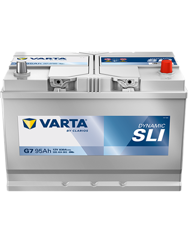 VARTA DYNAMIC SLI G7 12V 95Ah 830A - Borna Normala (dreapta +)