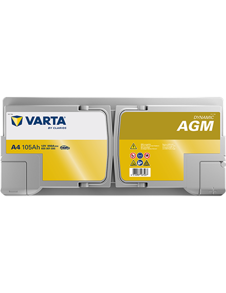 VARTA DYNAMIC AGM START-STOP A4 12V 105Ah 950A - Borna Normala (dreapta +)