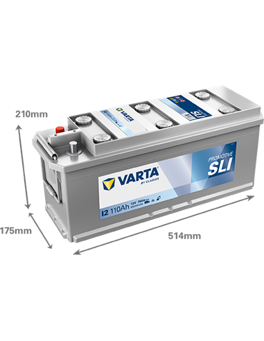 VARTA PROMOTIVE SLI I2 12V 110Ah 760A - Borna Tip camion