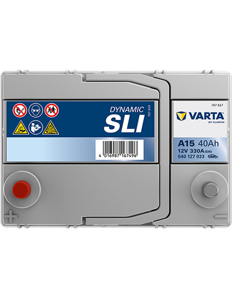 VARTA DYNAMIC SLI A15 12V 40Ah 330A - Borna Inversa (stanga +)