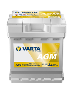 VARTA DYNAMIC AGM A10 12V 40Ah 420A - Borna Normala (dreapta +)