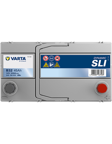 VARTA DYNAMIC SLI B32 12V 45Ah 330A - Borna Normala (dreapta +)