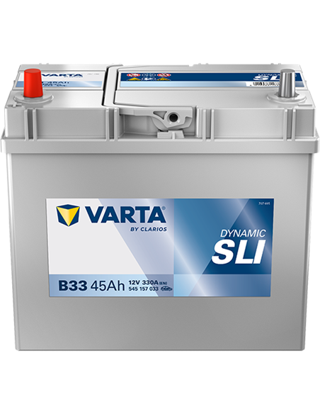 VARTA DYNAMIC SLI B33 12V 45Ah 330A - Borna Inversa (stanga +)