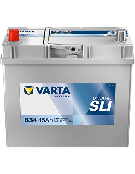 VARTA DYNAMIC SLI B34 12V 45Ah 330A - Borna Inversa (stanga +)