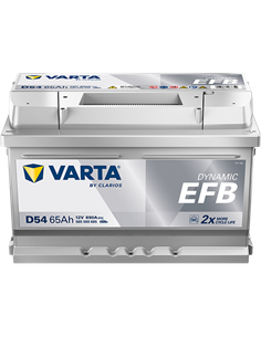VARTA DYNAMIC EFB D54 12V 65Ah 650A - Borna Normala (dreapta +)