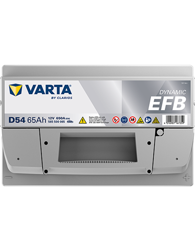 VARTA DYNAMIC EFB D54 12V 65Ah 650A - Borna Normala (dreapta +)