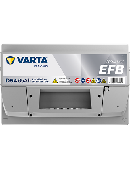 VARTA DYNAMIC EFB D54 12V 65Ah 650A - Borna Normala (dreapta +)