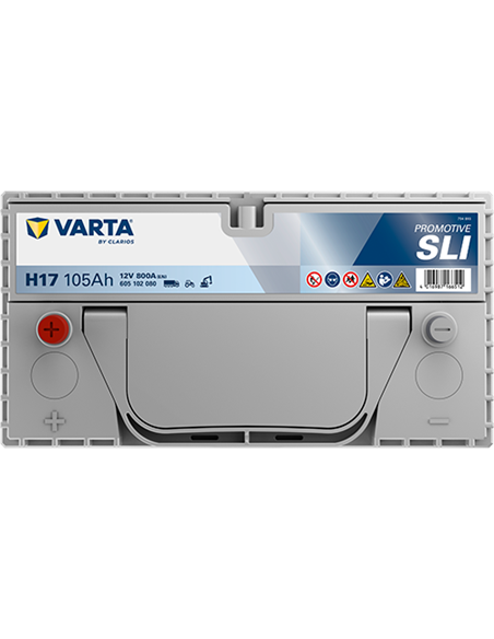 VARTA PROMOTIVE SLI H17 12V 105Ah 800A - Borna Inversa (stanga +)