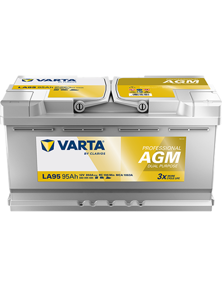 VARTA DYNAMIC AGM LA95 12V 95Ah 850A - Borna Normala (dreapta +)