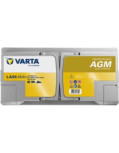 VARTA DYNAMIC AGM LA95 12V 95Ah 850A - Borna Normala (dreapta +)